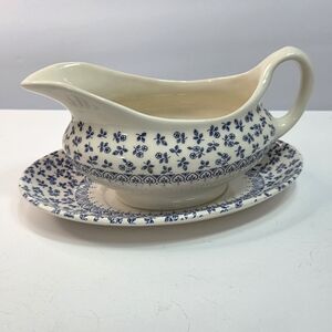 provence blue by english ironstone tableware gravy boat underplate replacement